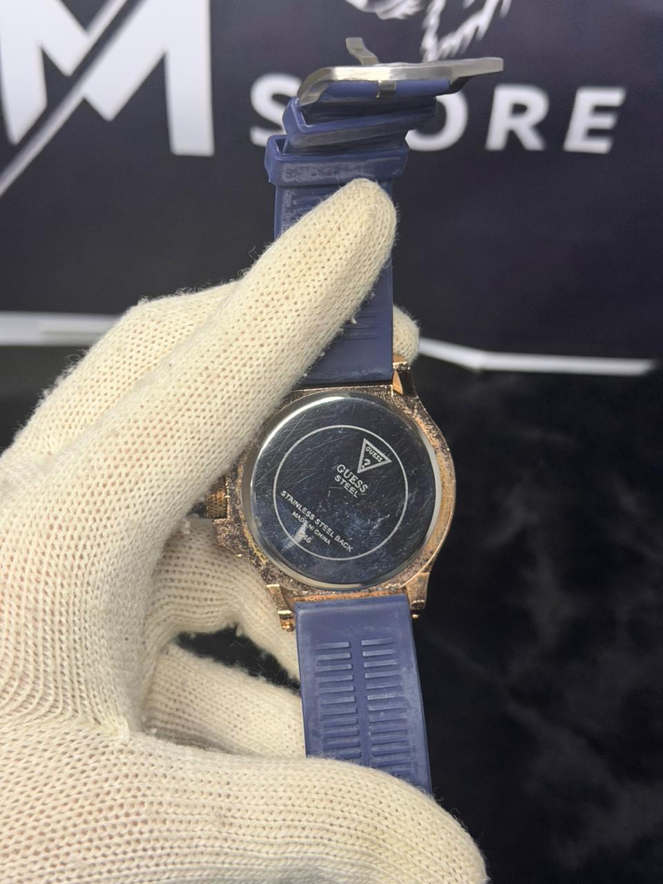 Gc Blue with Rose Gold Dial Watch (Used)