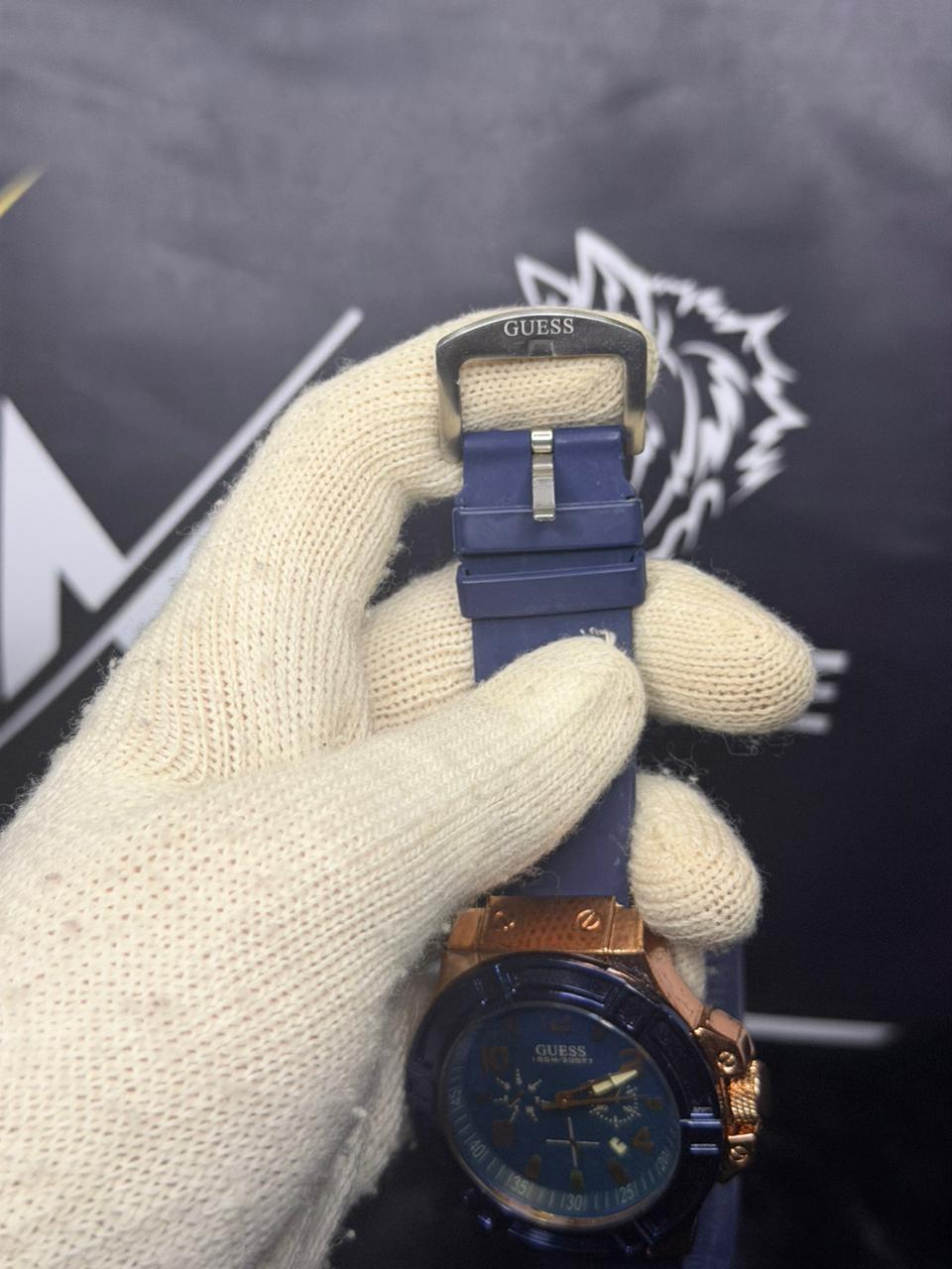 Gc Blue with Rose Gold Dial Watch (Used)