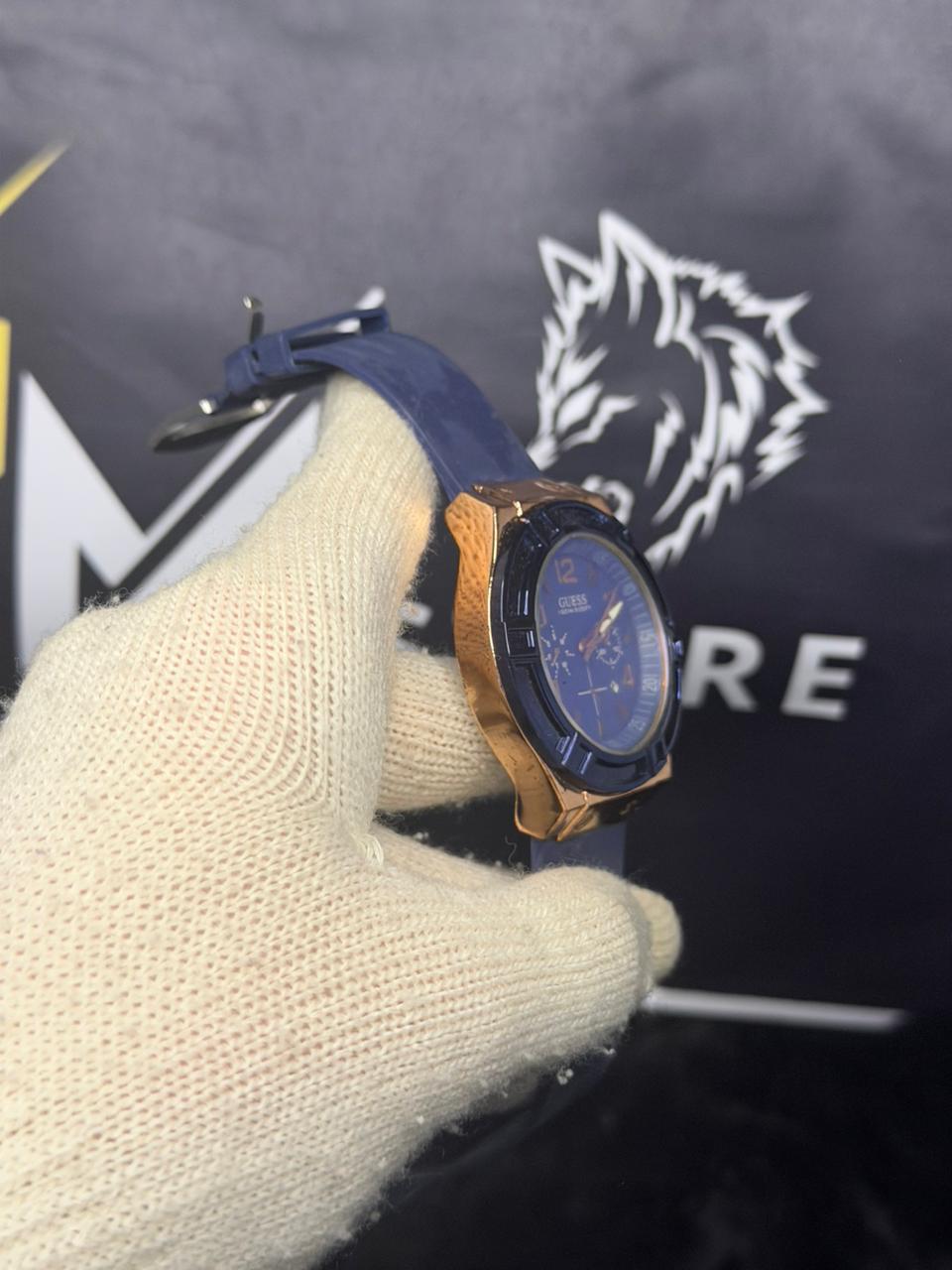Gc Blue with Rose Gold Dial Watch (Used)