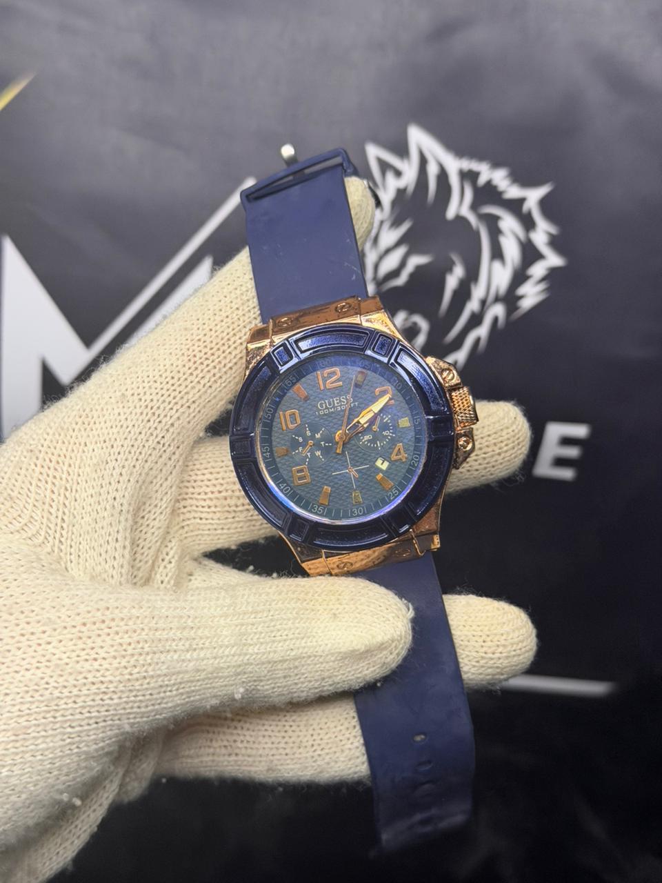Gc Blue with Rose Gold Dial Watch (Used)