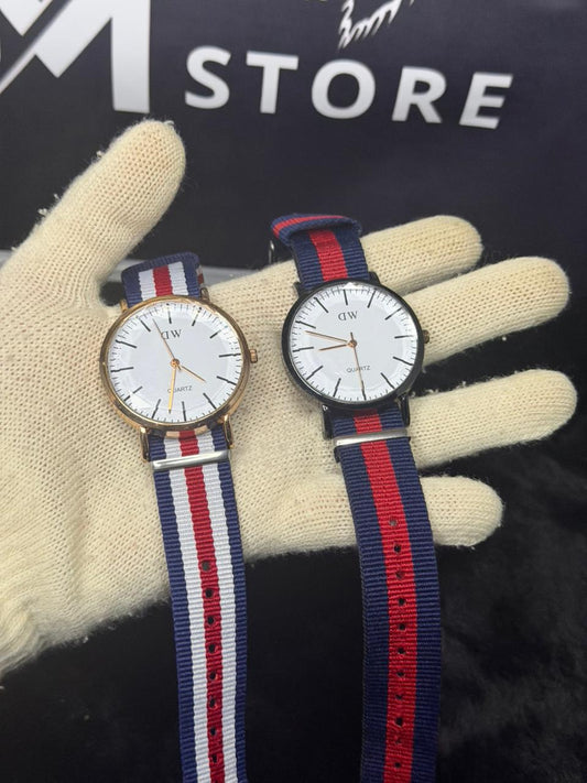 BUY 1 GET ONE Nylon Strap Dual Color watch (Used)