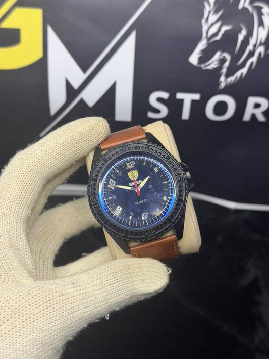Ferrari Leather Strap Watch (Used)